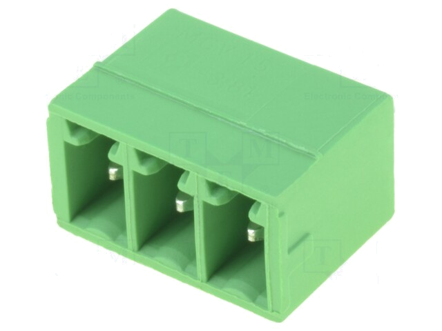Ontkoppelbare terminal strip; 3,81mm; banen: 3; recht; contact Ontkoppelbare terminal strip; 3,81mm; banen: 3; recht; contact